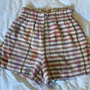 Stylish High Waist Plaid Women's Shorts